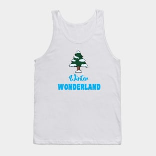 "Winter Wonderland" With Winter Tree Tank Top